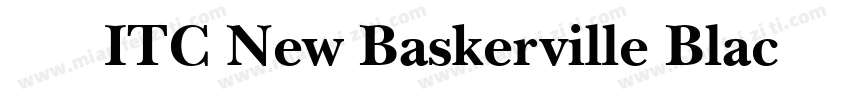 思源黑體加粗ITC New Baskerville Black Reg字体转换